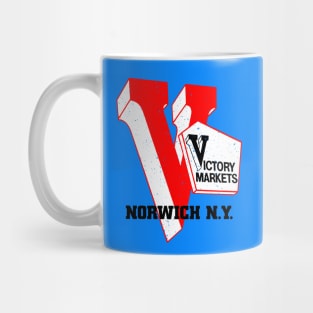 Victory Market Former Norwich NY Grocery Store Logo Mug